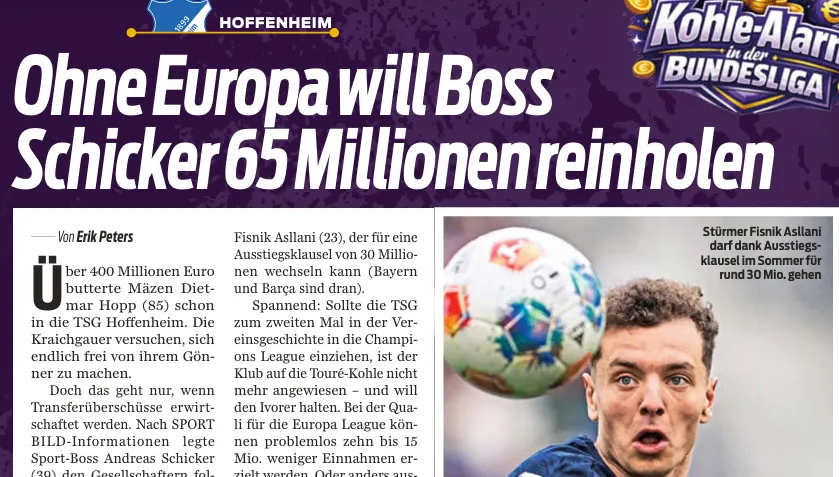 无欧战霍村要卖出6500万：英超要图雷；拜仁巴萨要阿斯拉尼